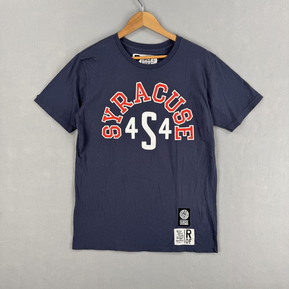 Roots of Fight Syracuse Shirt Mens Large Blue NCAA Football Campus Legends